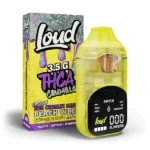 Loud THC-A Crumble SWITCH Disposable Ice Cream Cake (Sativa) x Peach Vibes (Indica) – 3.5g